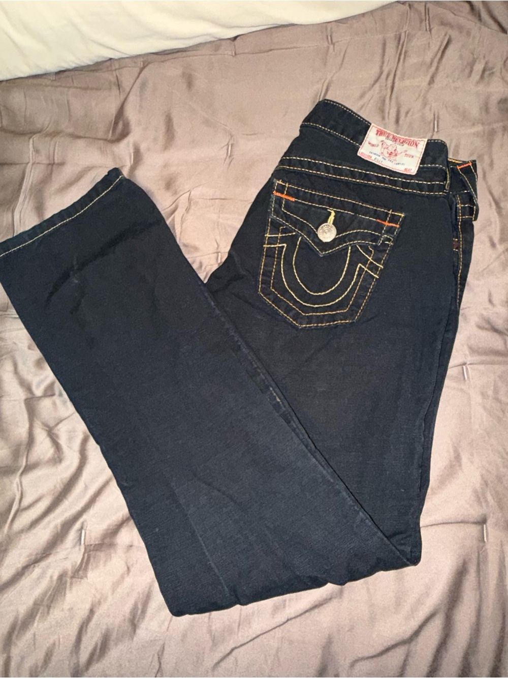 True religion, black Low rise jeans